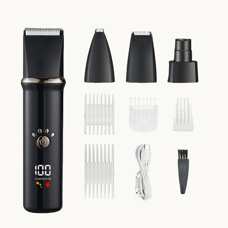 PurelyPurr 4-in-1 Cat Grooming Shaver — Quiet Motor, Skin-Safe Blades