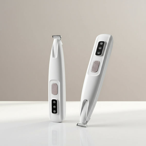 Quiet LED cat paw trimmer with precision blade for gentle grooming